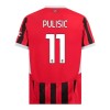 Oficiální Fotbalový Dres AC Milán Pulisic 11 Domácí 2024-25 pro Děti